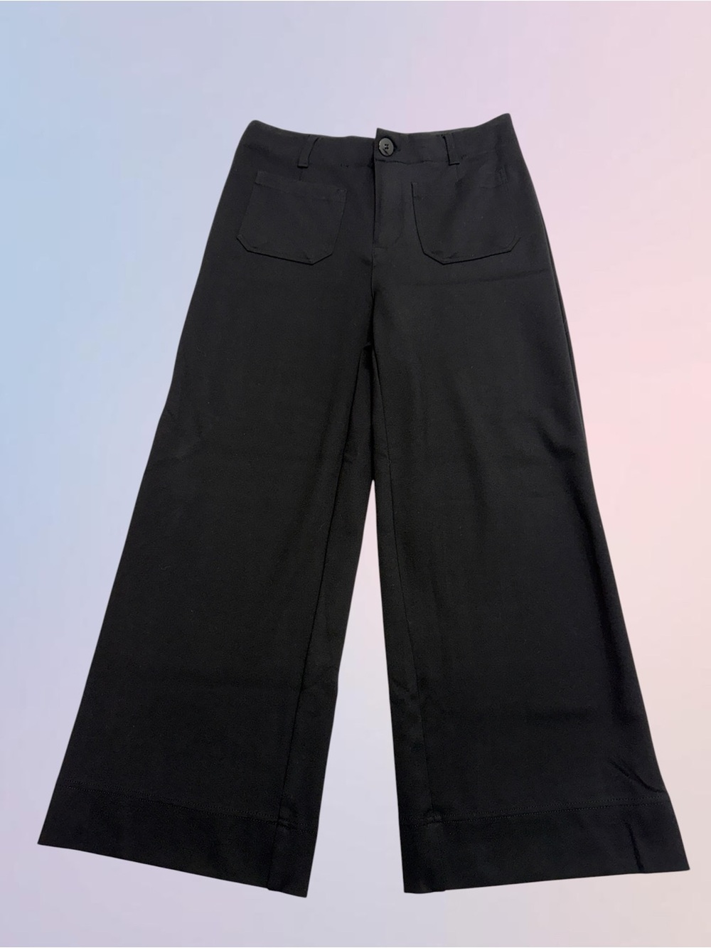 TRIBAL SIGNATURE Women’s 6 Black Front Pocket Crop Pant